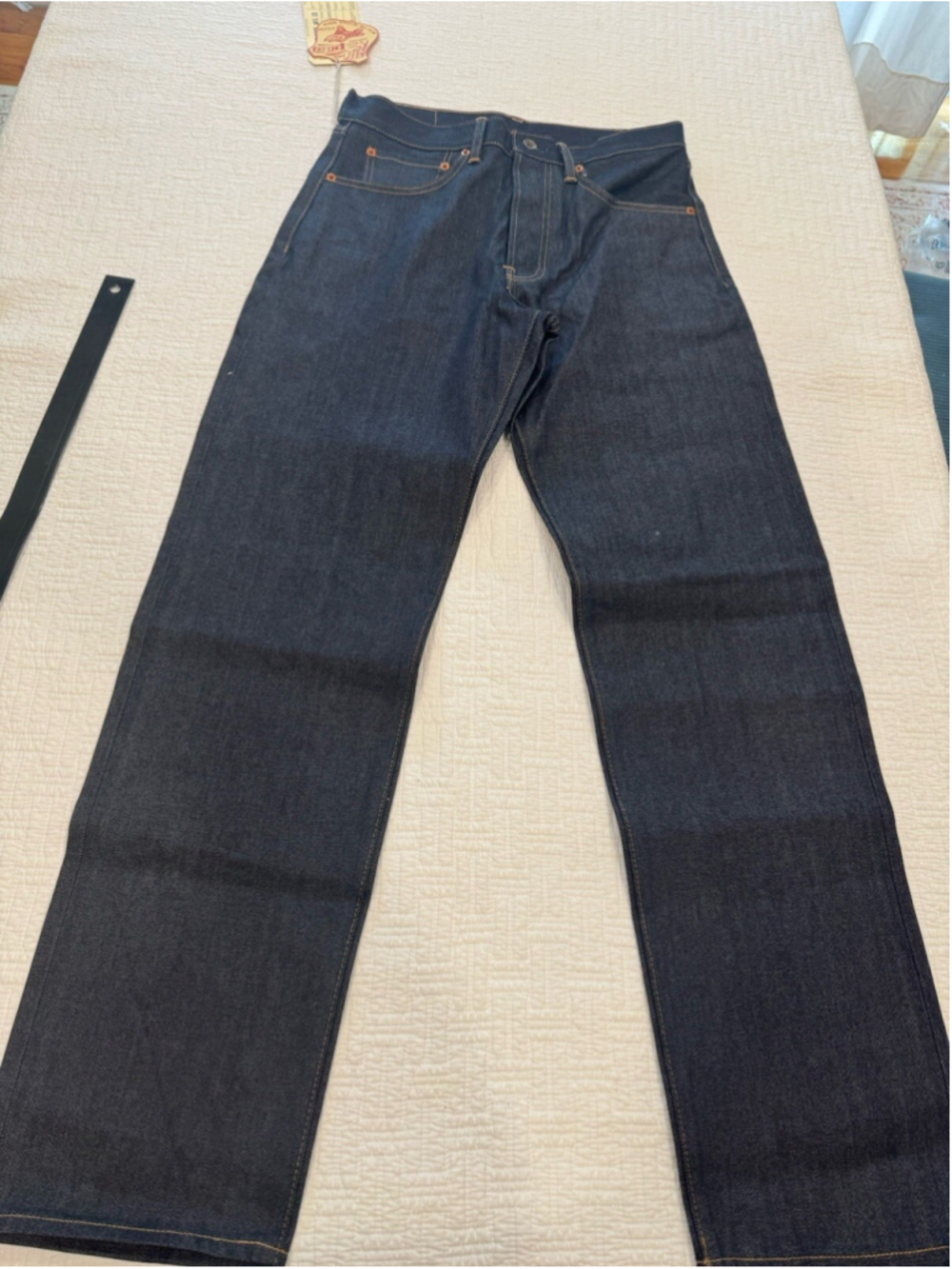 Lot 602 1969 Model Selvedge Denim Jeans Non Stock Bronson 100% Cotton 31x32 - Picture 14 of 14